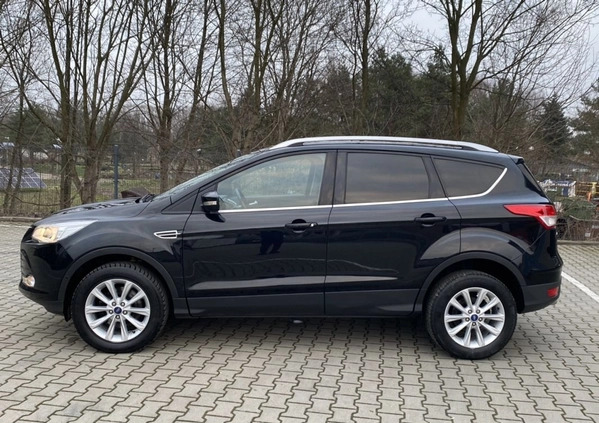 Ford Kuga cena 55900 przebieg: 146059, rok produkcji 2015 z Poręba małe 326